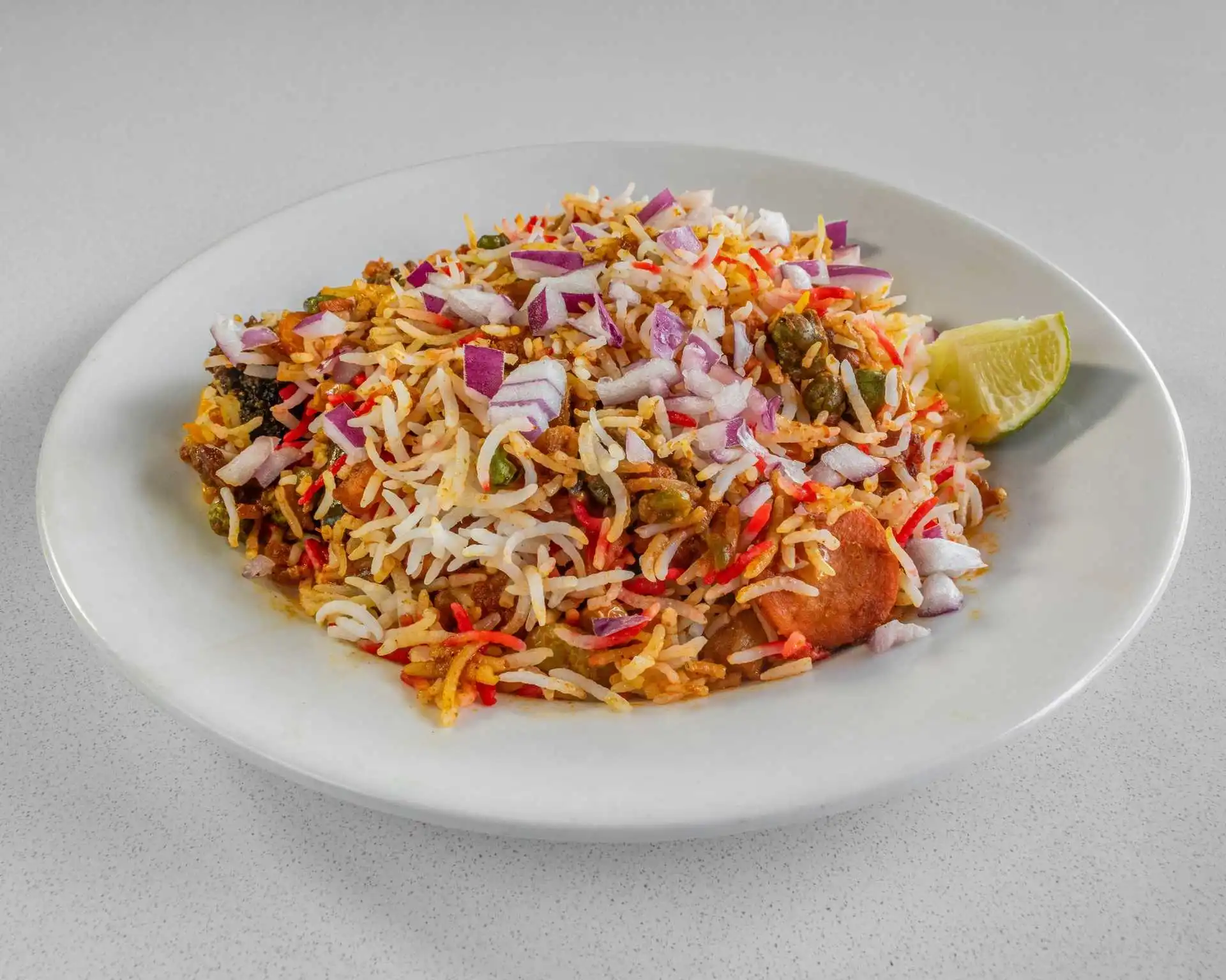 Vegetarian Indian dish at Kissan Restaurant and Sweets Edmonton