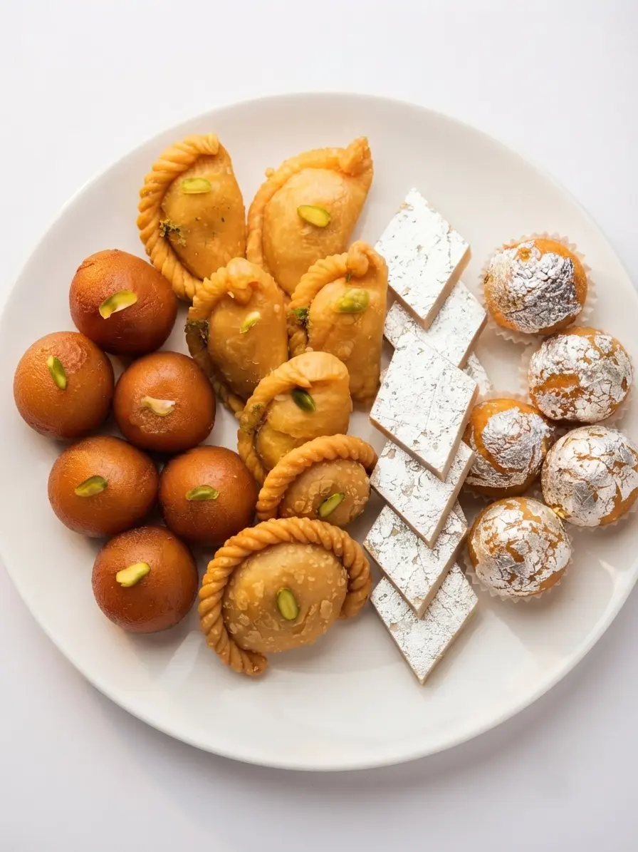 Indian sweets and mithai at Kissan Restaurant & Sweets in Tamarack, Edmonton